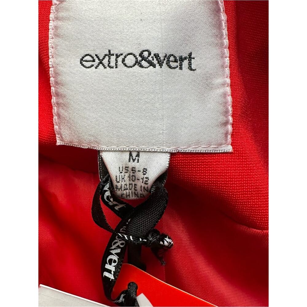 Extro & Vert Red single button blazer - Picture 5 of 6